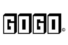 GOGO logo – perfect apres ski clothing for Jackson Hole’s nightlife, available at Mudroom.